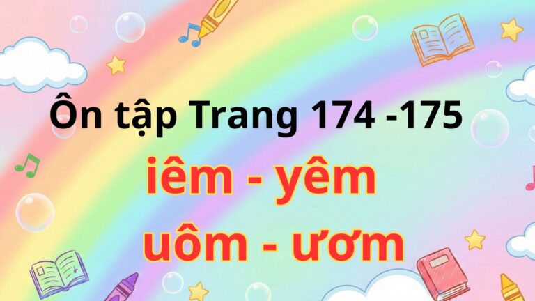 Ôn tập iêm – yêm – uôm – ươm, tiếng Việt 1 – Chân Trời Sáng Tạo